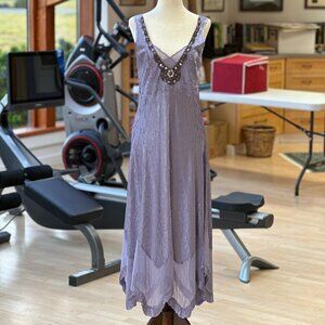 Kamarov Dress with Jacket Midi NWOT Embelished Purple